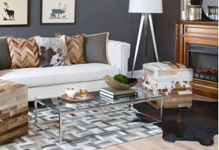 Leather Shop: Hide Rugs, Pillows & Seating