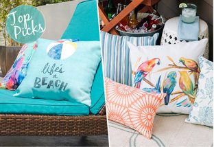 Buy Top Picks: Pillows for the Patio!