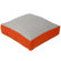 Jiti Pillows Maze Box Decorative Pillow in Grey and Orange