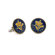 Penny Black 40 Hand Painted Taiwan 5 Chiao Coin Cufflinks