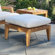 Kingsley Bate Mendocino Deep Seating Ottoman with Cushion
