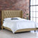Skyline Furniture Wingback Linen Bed