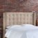 Skyline Furniture Nail Button Tufted Microsuede Wingback Headboard