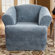 Sure-Fit Stretch Royal Diamond T-Cushion Chair Slipcover