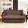 Sure-Fit Stretch Leather Two Piece Sofa T-Cushion Slipcover