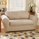 Sure-Fit Stretch Suede Separate Seat Loveseat Slipcover