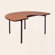 Ironwood Kidney Oak Frame Table