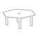 Ironwood Library 3000 Hexagon Peripheral Stand