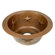 D'Vontz Round Texas Star Embossed Copper Prep Sink
