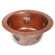 D'Vontz Round Copper Prep Sink with Grape Relief