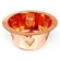 D'Vontz Round Copper Prep Sink with Grape Relief