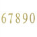 Special Lite Products Brass Address Numbers