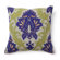Villa Home Full Bloom Amalfi Embroidered Pillow in Blue and Green