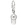 EZ Charms Sterling Silver Baseball Cap Charm