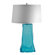 Lamp Works Recycled Glass Aqua Wave Table Lamp