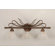 Toltec Lighting Swan 3 Light Bathroom Vanity with Frosted Crystal Glass Shade