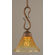 Toltec Lighting Swan 1 Light Mini Pendant