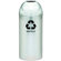 Witt Monarch Series Open Top Dometop Recycling Container, Polished Chrome with Recycle Logo