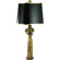 Flambeau Lighting One Light Teche Table Lamp in Black and Gold