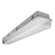 Deco Lighting 32W Industrial Vaportite Two Light Strip Light in Baked White Enamel