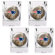 Great American Products NFL Open Field 4 Piece Square Shot Glass Set