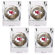 Great American Products NFL Open Field 4 Piece Square Shot Glass Set