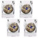 Great American Products NFL Open Field 4 Piece Square Shot Glass Set