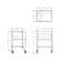 Lucasey 44" Tall Heavy Load Mobile Cart for 32" TV