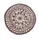 Nanimarquina Rangoli Ivory/Maroon Rug