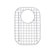 Rohl Wire Sink Grid Kitchen Sinks Small Right Hand Bowl in Stainless Steel