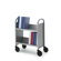 Bretford Manufacturing Inc Contemporary Single-Sided Booktruck with Two Slanted Shelves
