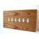 Boom Design Six Slot Wood Picture Frame