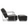 sohoConcept Elegant Leather Chair and Ottoman