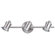 Canarm Taylor Three Light Vanity Light in Brushed Pewter