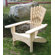 Ski Chair Base Ball Bat Adirondack Chair and Ottoman