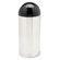 Rubbermaid Commercial Products Designer Line Fire-Safe Receptacle, Rnd, Steel, 15gal, BK/BS
