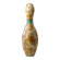 Cyan Design Bowling Pin with Blue Strip in Distressed Antique White