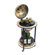 Merske LLC Italian Style 13" Floor Globe Bar White in Old World