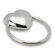 Krysaliis Small Heart Sterling Silver Baby Teether Ring Rattle