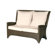 Barlow Tyrie Teak Savannah Woven Deep Loveseat with Cushions