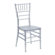 Flash Furniture Flash Elegance Stacking Resin Chiavari Chair in Crystal Clear