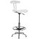Flash Furniture Height Adjustable Drafting Stool with Chrome Base