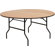 Flash Furniture Round Wood Folding Banquet Table with Clear Coated Finished Top