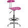 Flash Furniture Height Adjustable Drafting Stool with Chrome Base
