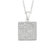 Silver on the Rocks Sterling Silver Micro-Set 100 Cubic Zirconium Square Necklaces