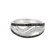 Silver on the Rocks Sterling Silver Micro-Set Cubic Zirconium Band Fashion Ring