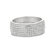 Silver on the Rocks Sterling Silver Micro-Set 336 Cubic Zirconium Band Fashion Ring