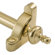 Zoroufy 84" Heritage Roped Tubular Stair Rod Set Extended Brackets Urn Finial in Polished Brass