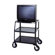 Da-Lite Pixmate 24" x 38" Shelf Television Cart With 8" Pneumatic Tires