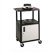 Luxor 34" High Open Shelf Endura Equipment Table with Locking Cabinet